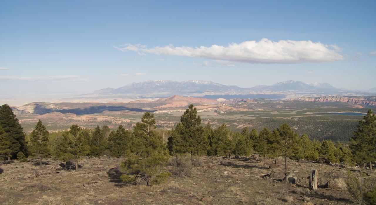 유타 주의 산악 풍경