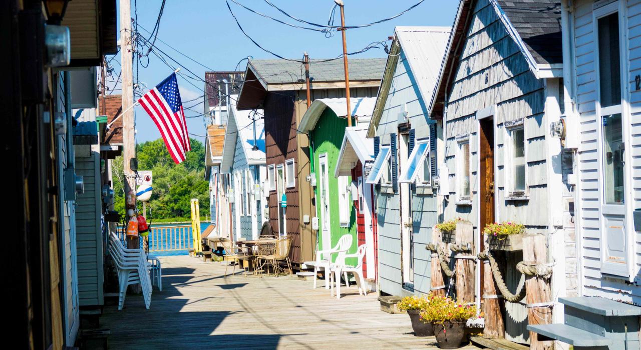 Adorable architecture at Canandaigua Lake, New York.