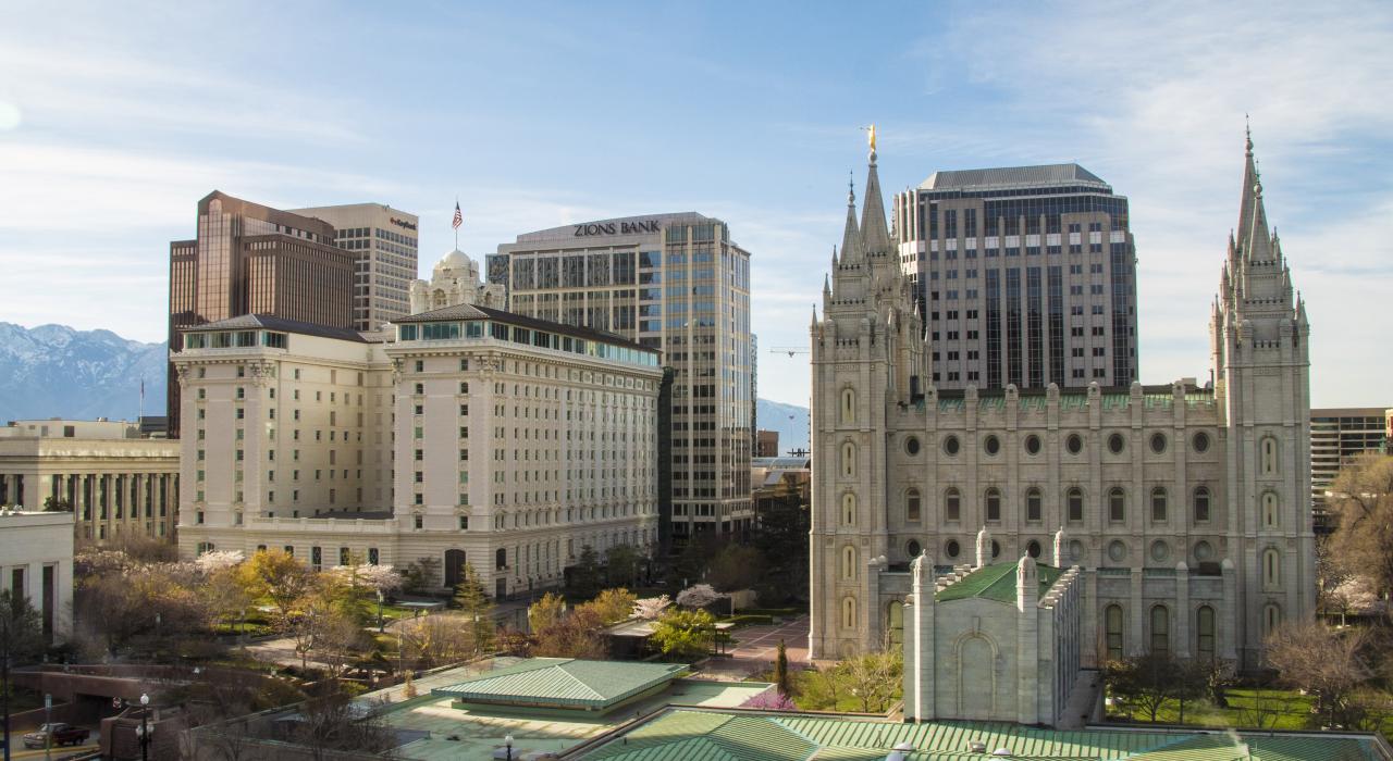 Temple Square in Salt Lake City, Utah