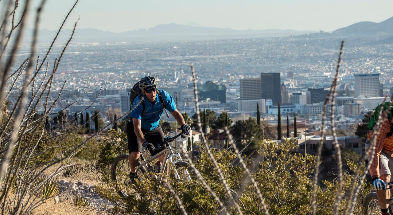 VTT dans les Franklin Mountains, à cinq minutes du centre-ville