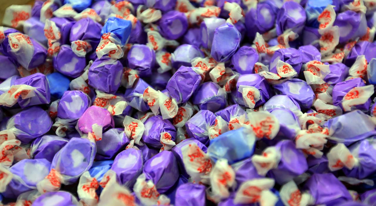 Over 50 flavors of taffy on the Antique & Sweet Tour