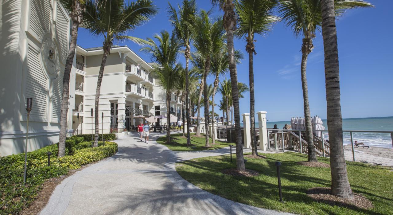 Convenient beach access from oceanfront resorts 