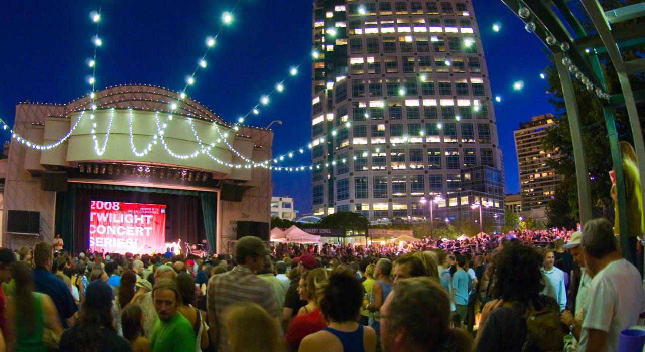 The summer Twilight Concert Series, a popular draw downtown 