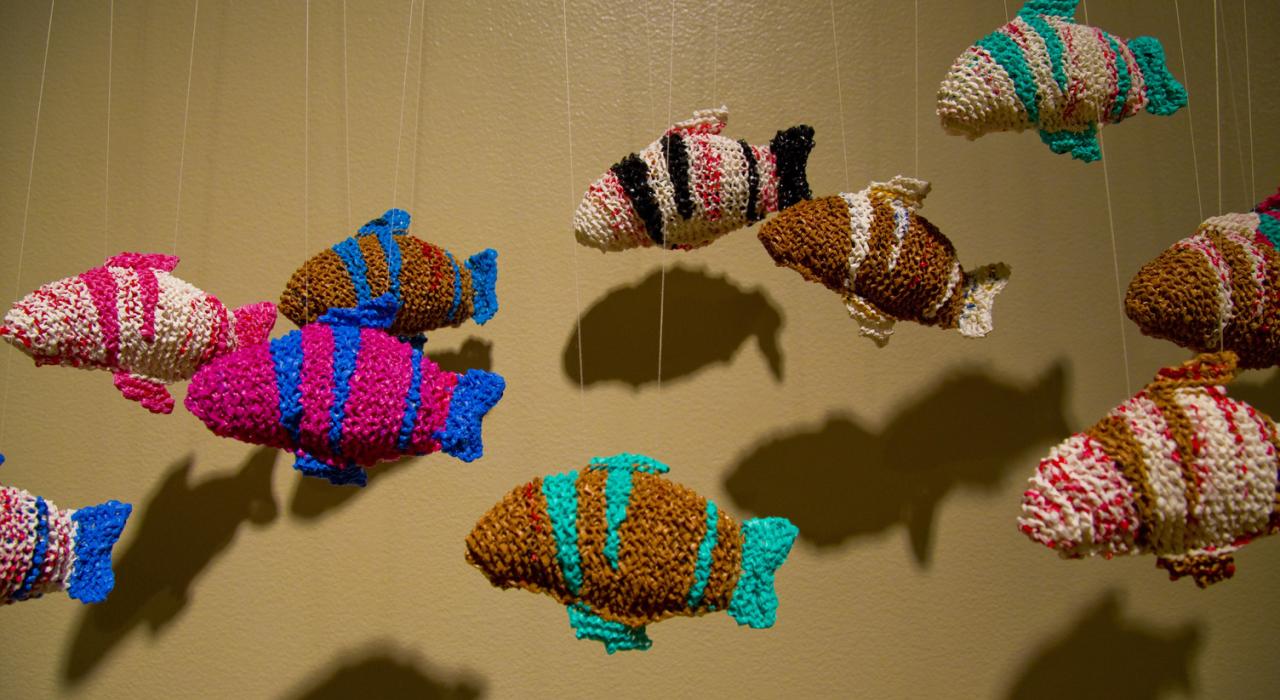 Mixed Media Mobile Artwork at Rourke Art Museum, Moorhead