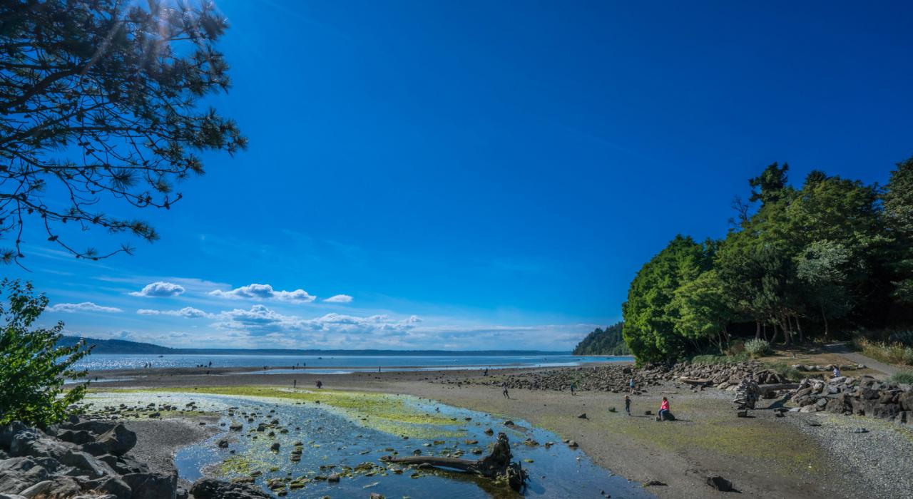 快晴のデモインビーチ