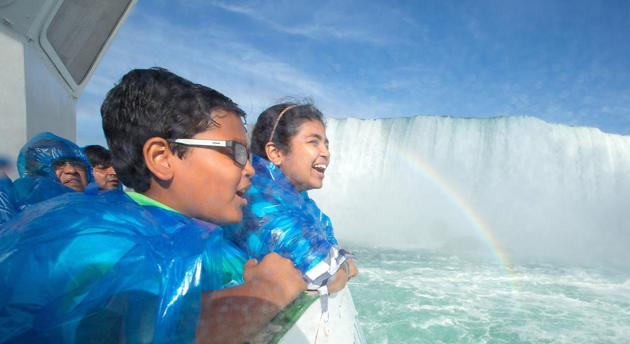 Las cataratas de cerca desde el Maid of the Mist