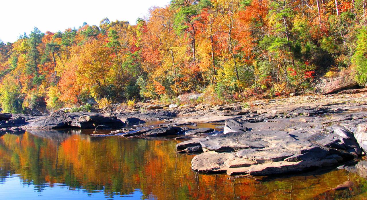 Little River Canyon National Preserve near Fort Payne, Alabama