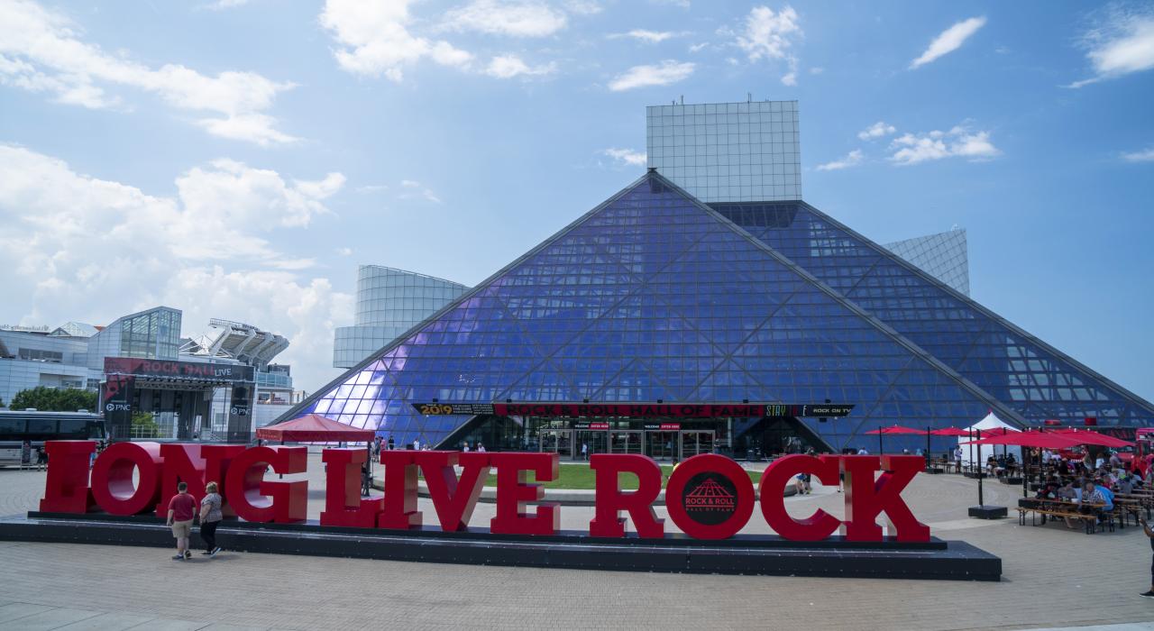 Die Rock & Roll Hall of Fame in Cleveland, Ohio