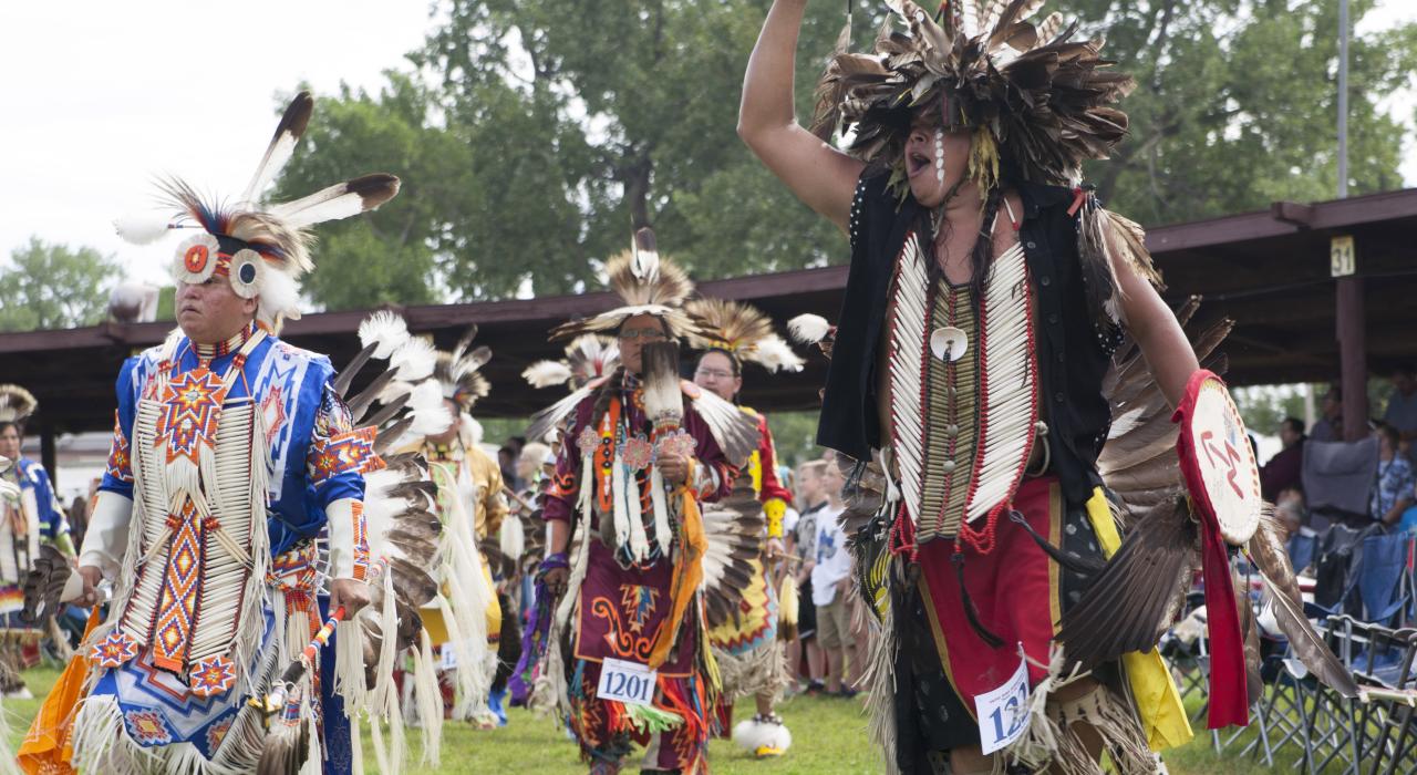 Native American cultural celebrations at the annual United Tribes International Powwow 
