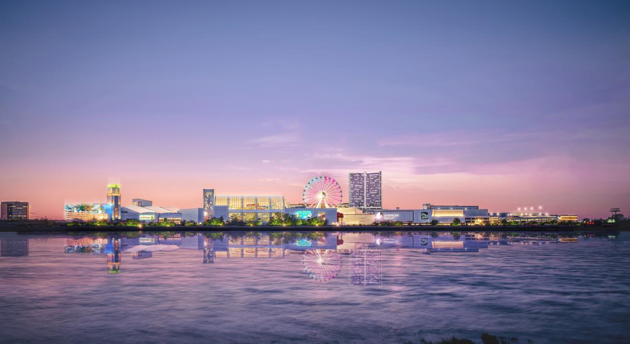 La zona costera exterior de American Dream en East Rutherford, Nueva Jersey