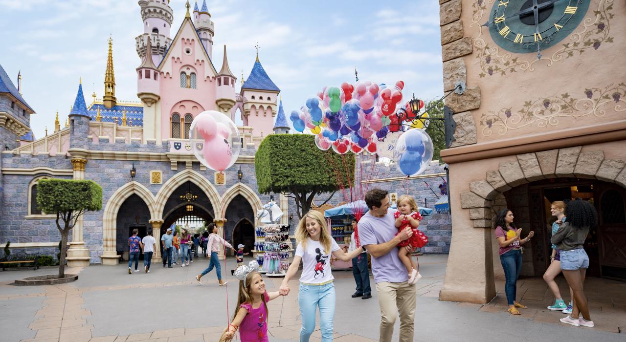 Sleeping Beauty Castle en Disneyland Park en Anaheim, California