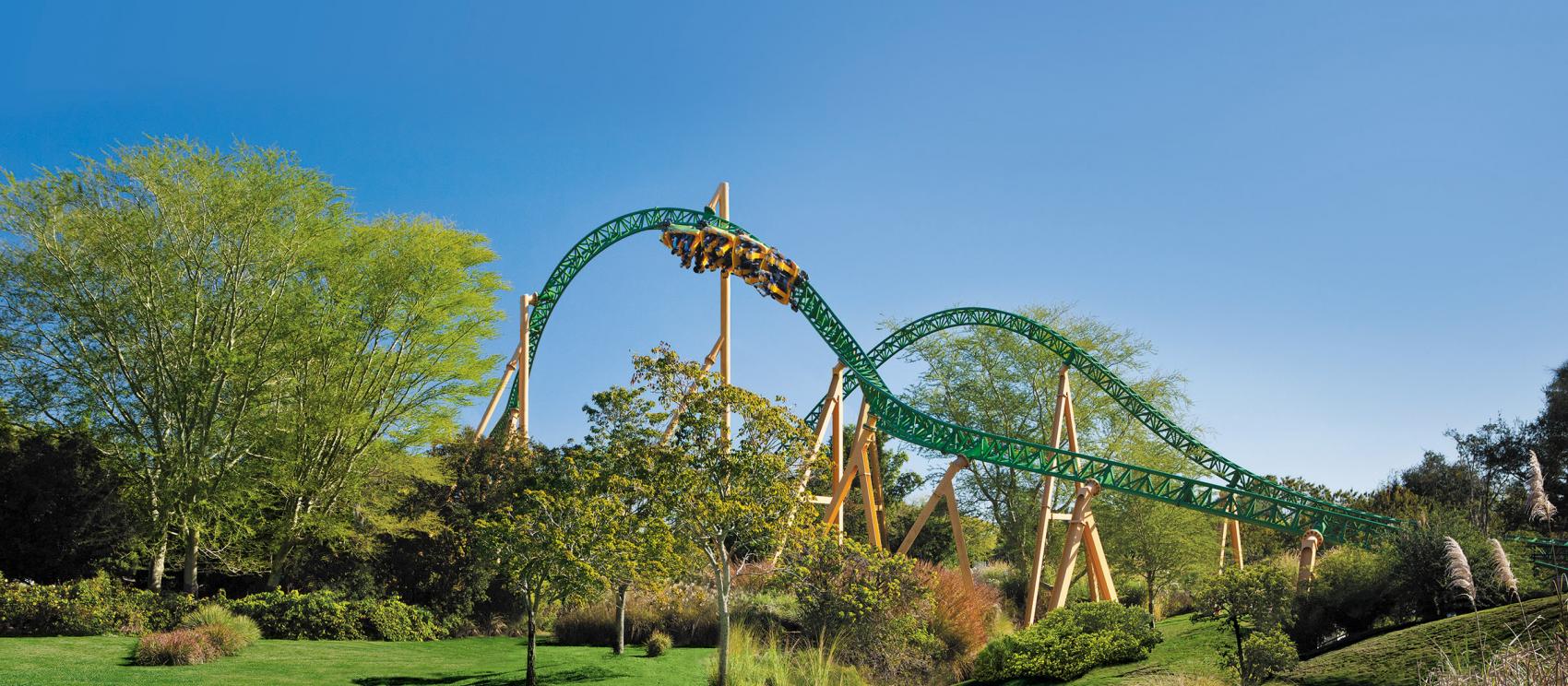 The Cheetah Hunt rollercoaster at Busch Gardens Tampa Bay