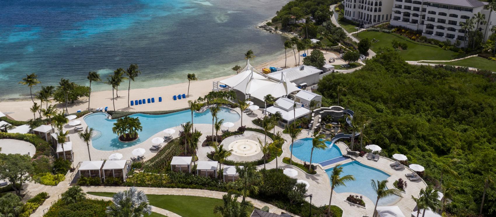 The beachfront family pool at The Ritz-Carlton, St. Thomas