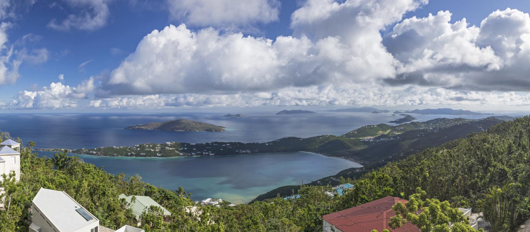 Scenic views from Magens Point Resort on St. Thomas 