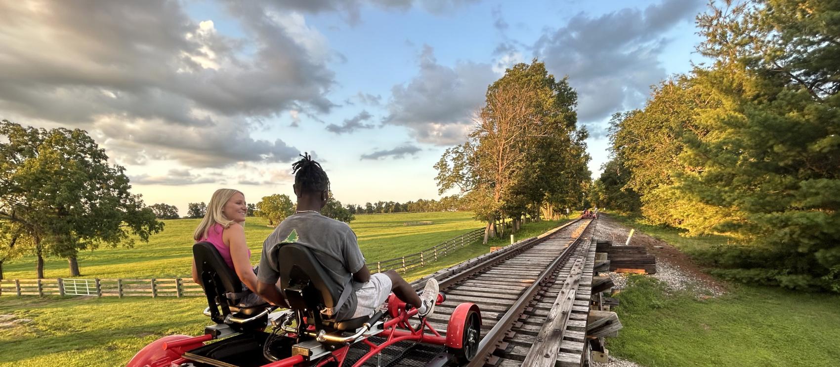 An exhilarating rail excursion through the countryside in Versailles